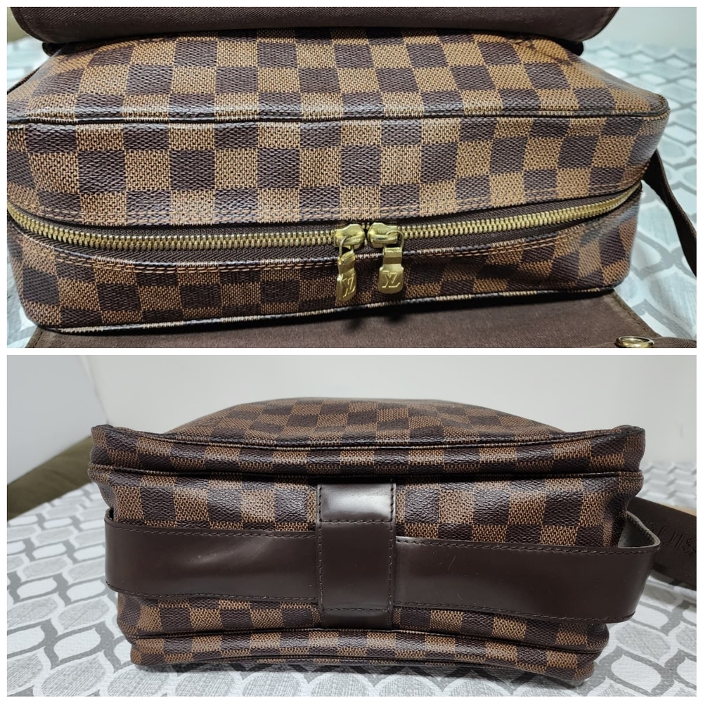 LOUIS VUITTON Damier Canvas Naviglio Messenger Bag Brown - Picture 10 of 14
